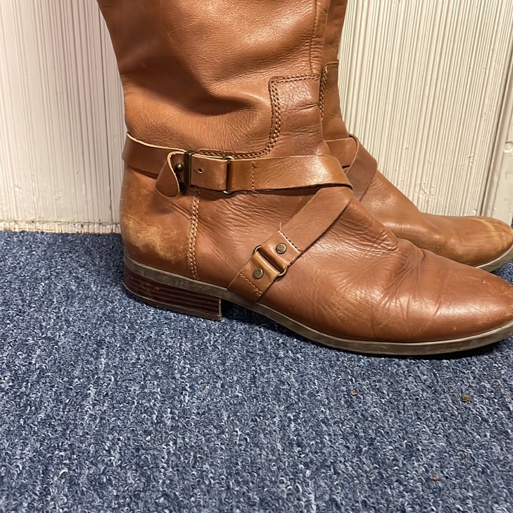 Leather tall boots - Picture 5 of 11